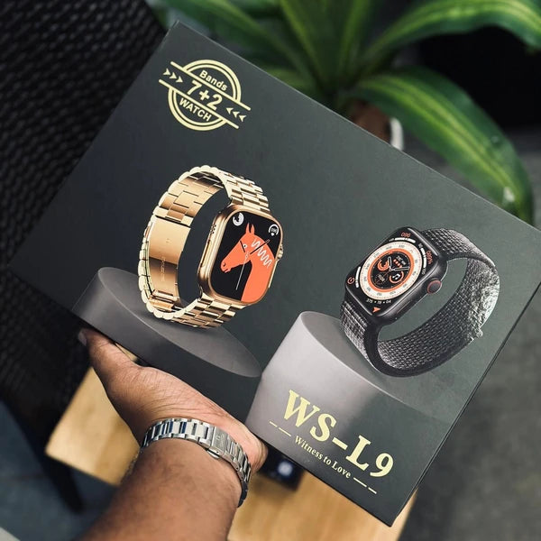 New High Quality WS-L9 Smartwatch Set Series9 7in2 Watch 8 Waterproof straps Bands 2 watches ultra 8 WS-L9 Smart Watch For Couples