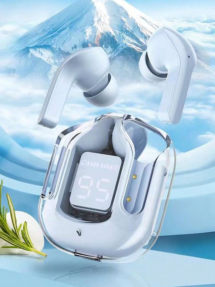 Air 31 Earbuds Wireless Crystal Transparent, with cover