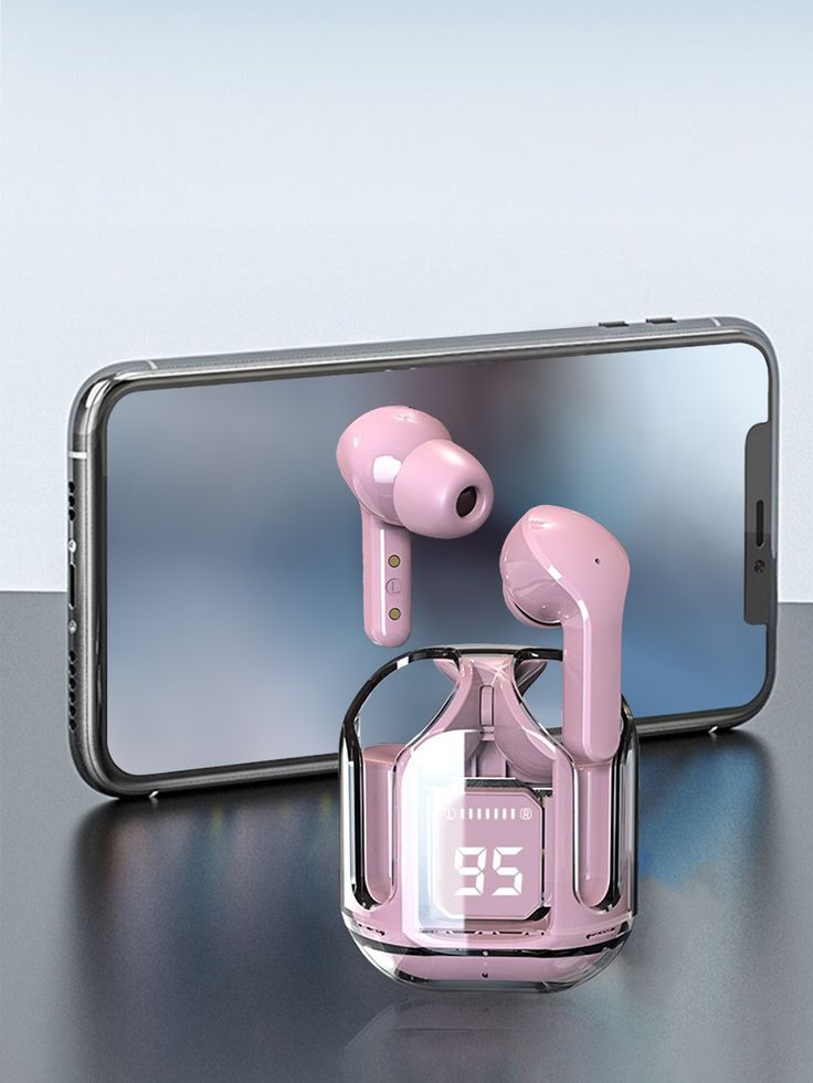 Air 31 Earbuds Wireless Crystal Transparent, with cover