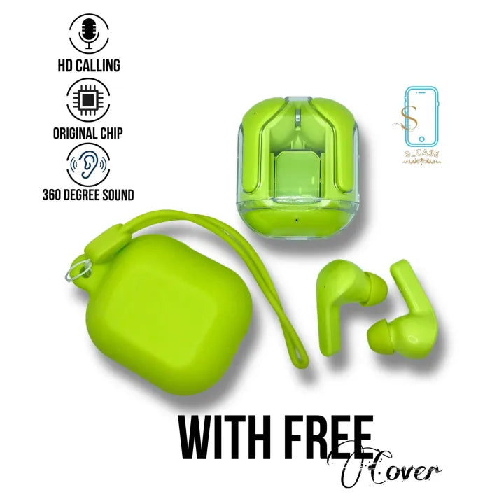 Air 31 Earbuds Wireless Crystal Transparent, with cover