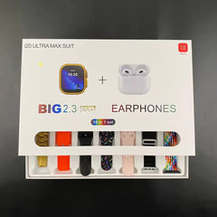 Orignal i20 Ultra Max 10 in 1 Smart Watch+Earphones | Men/Women