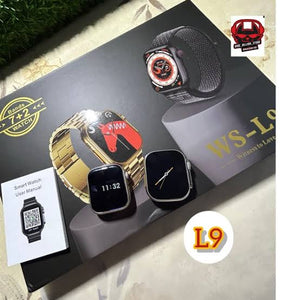 New High Quality WS-L9 Smartwatch Set Series9 7in2 Watch 8 Waterproof straps Bands 2 watches ultra 8 WS-L9 Smart Watch For Couples